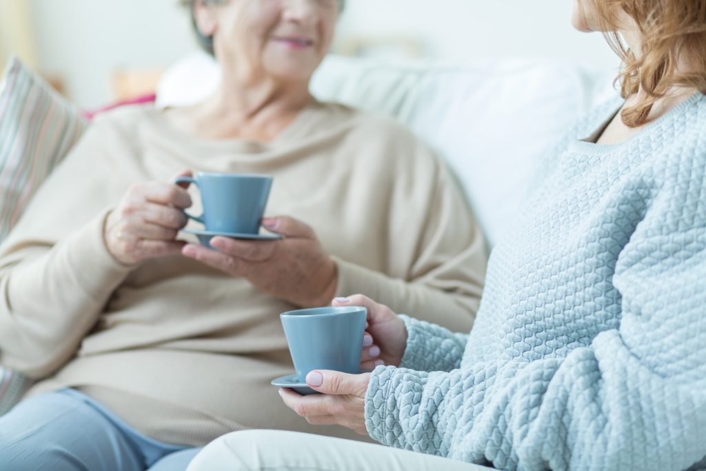 Two senior women